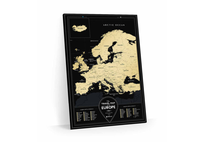BE europa geschenk schwarz gold rubbeln 8